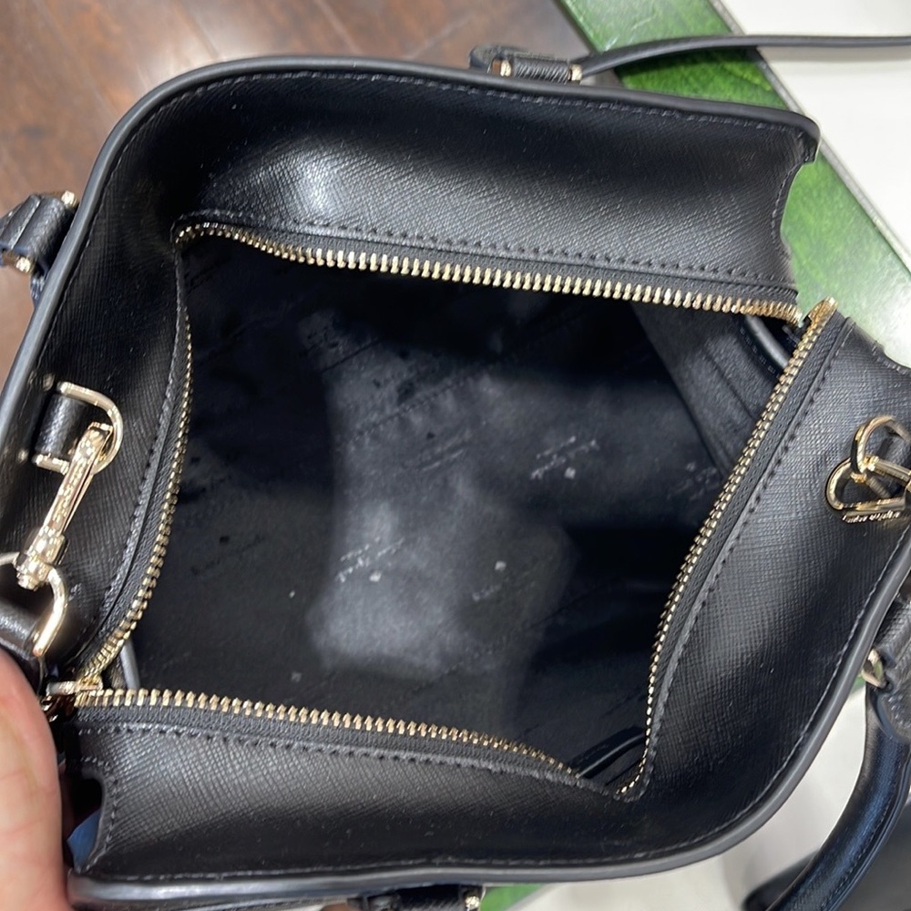 Kate Spade Madison Safiano Leather Medium Satchel Handbag 
COLOR: Black 
NWT - Picture 14 of 16